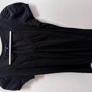 Theory black v-neck t-shirt, size 2